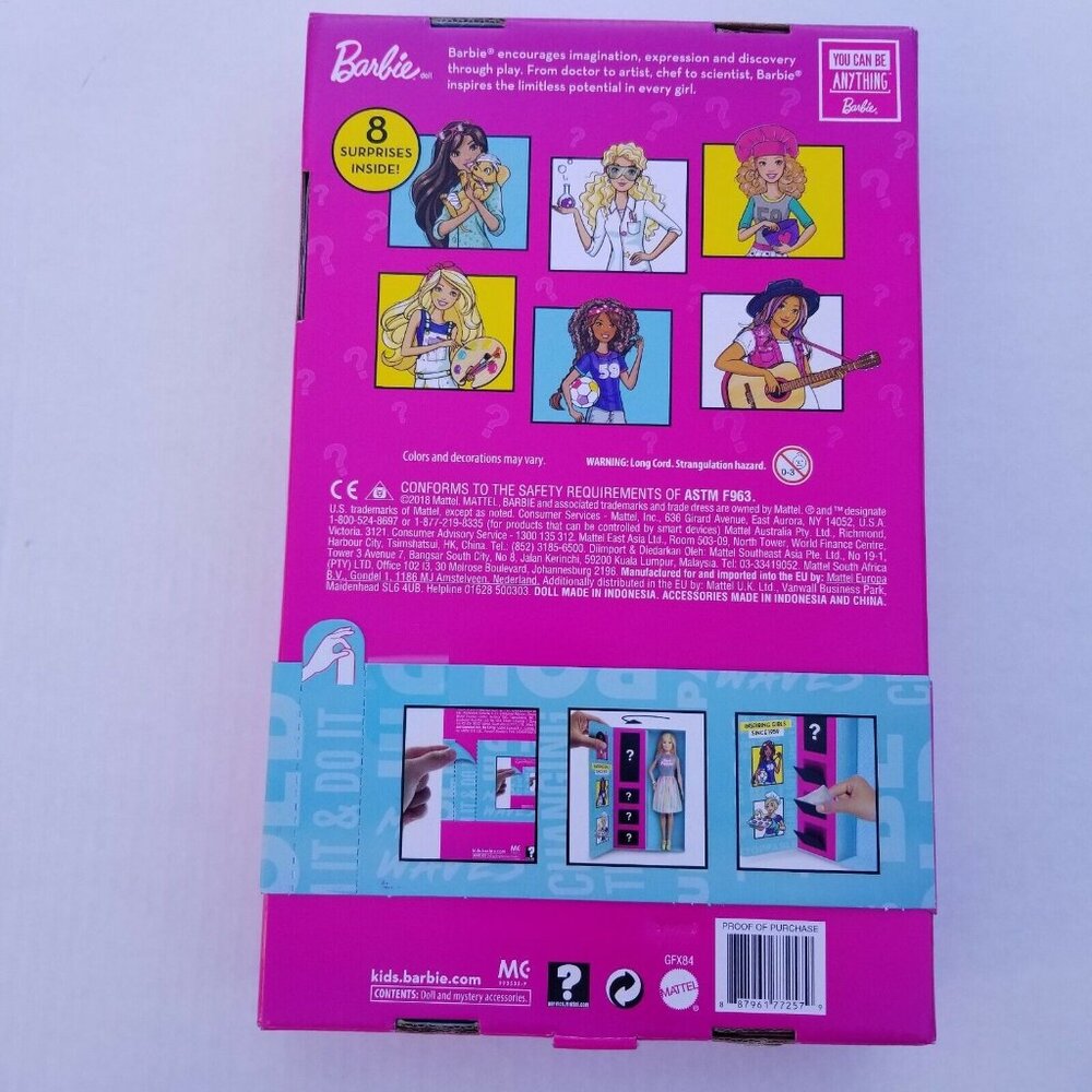Barbie You Can Be Anything Surprise Career Doll Set Girl Power Blonde NIB - Picture 4 of 7